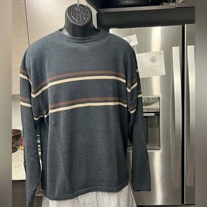 CRB acrylic/cotton sweater Large. Fits like XL and acrylic will stretch some.